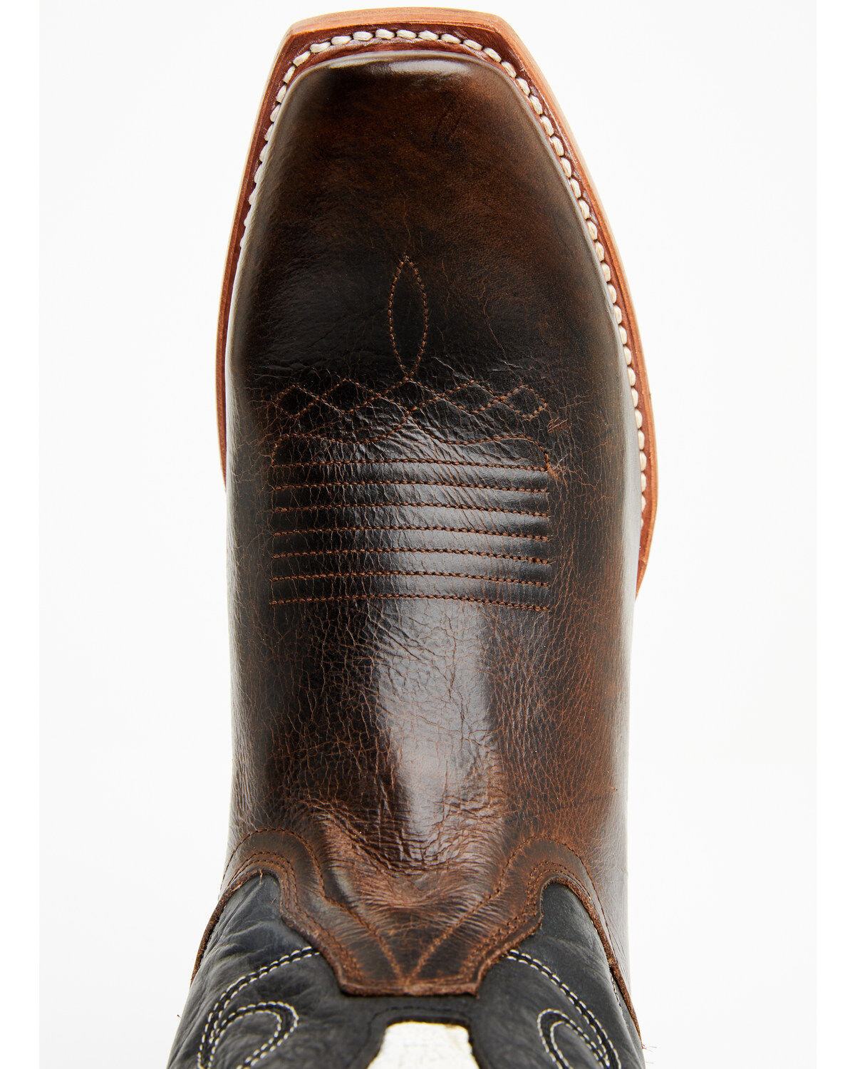 Moonshine Spirit Men's Showtime Longhorn Inlay Western Boots - Square Toe