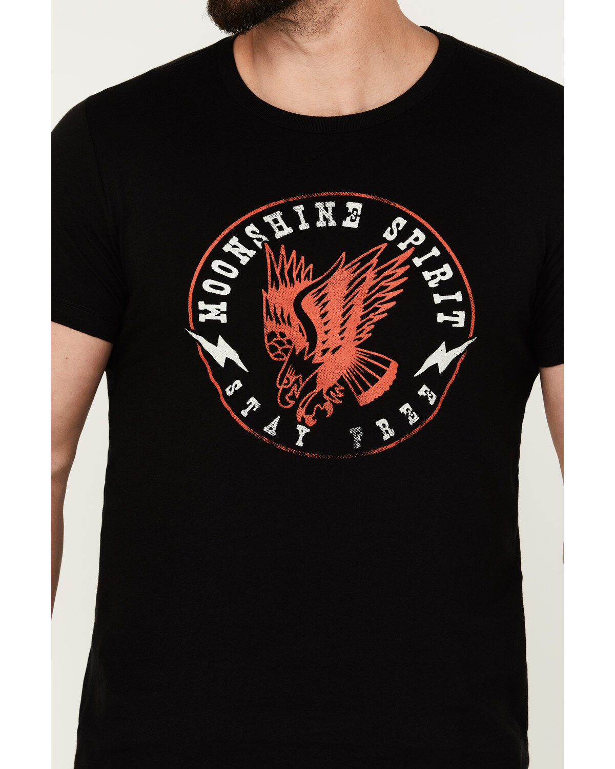 Moonshine Spirit Men's Eagle Short Sleeve Graphic T-Shirt