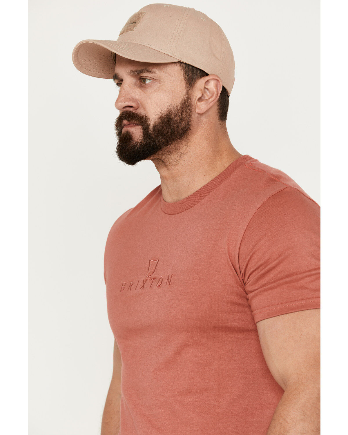 Brixton Men's Alpha Thread Tonal Logo Graphic T-Shirt