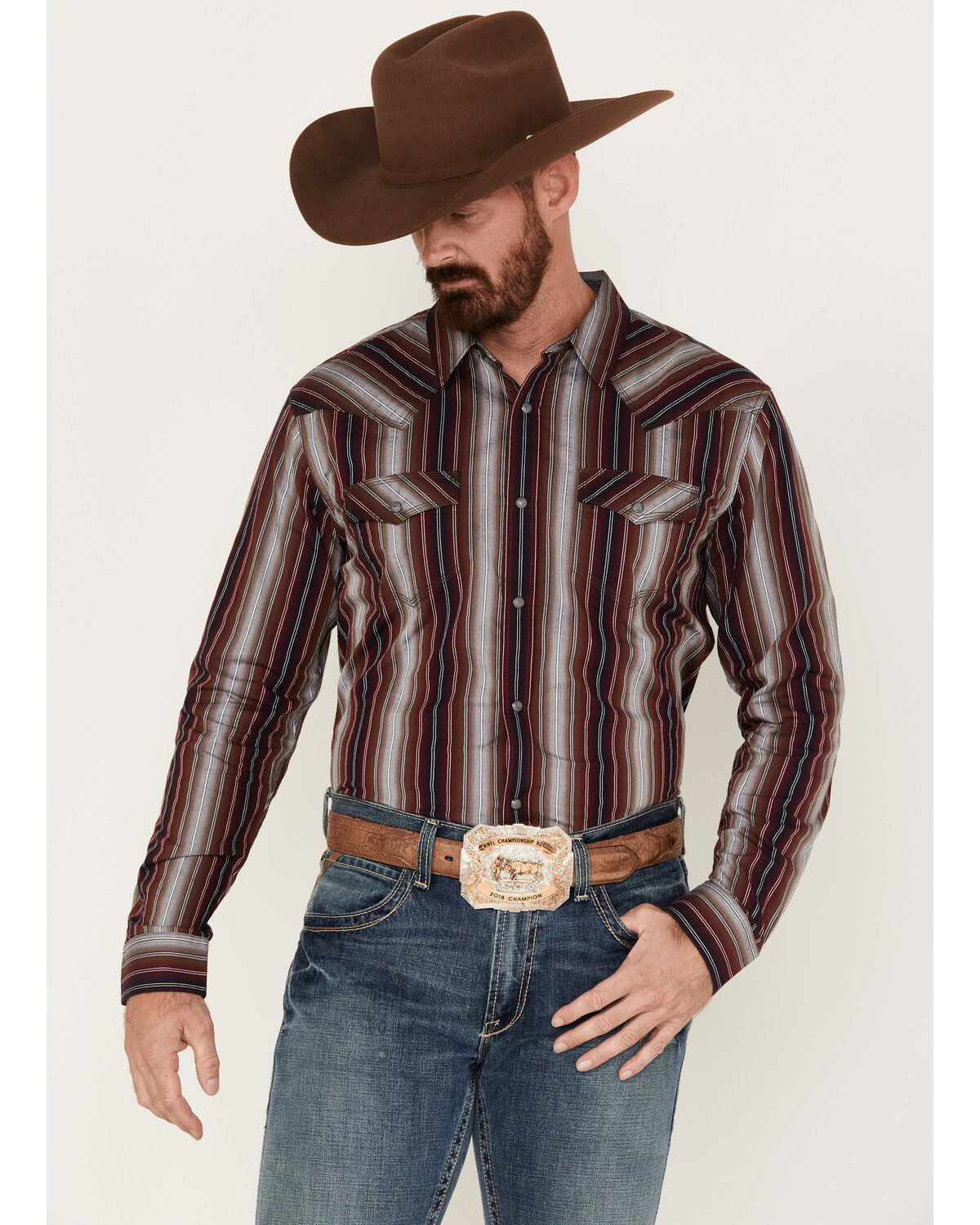 Moonshine Spirit Men's The Vault Long Sleeve Snap Western Shirt