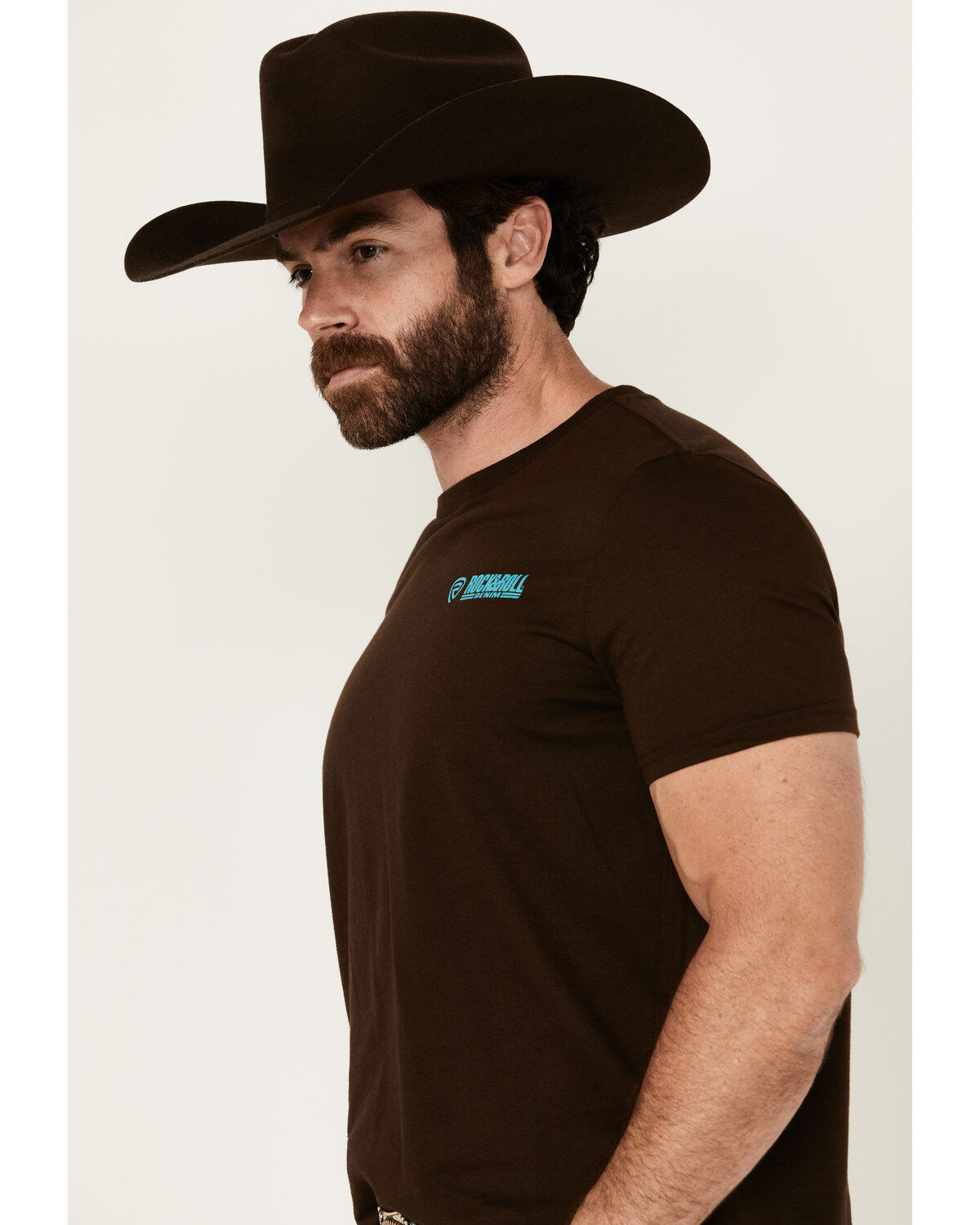 Rock & Roll Denim Men's Southwestern Circle Logo Short Sleeve Graphic T-Shirt