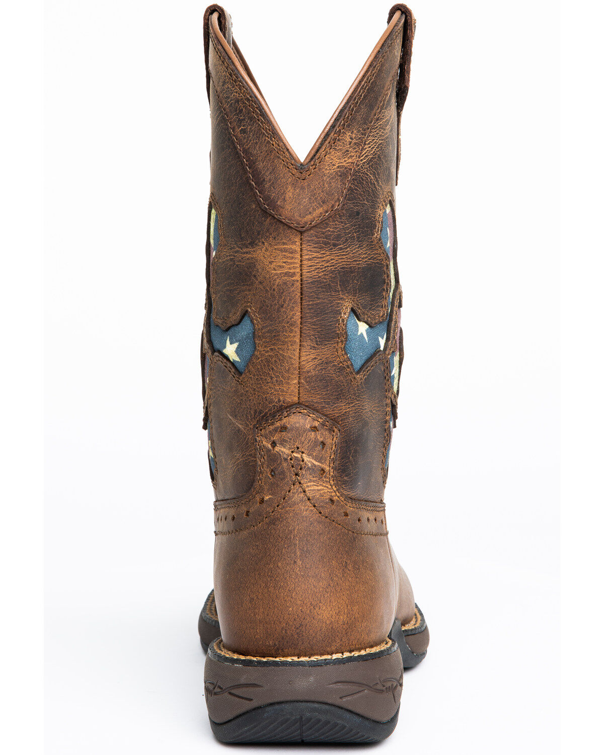 Brothers and Sons Men's Star Exports With Flag Western Performance Boots - Broad Square Toe
