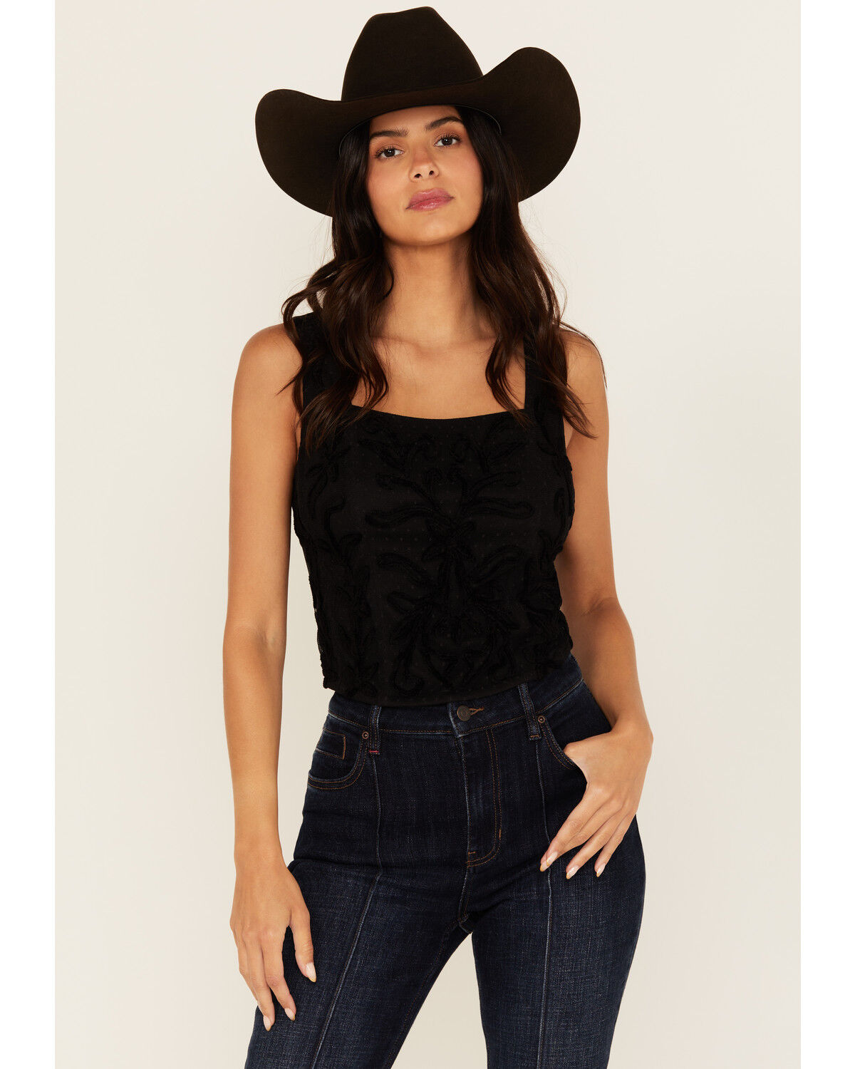 Idyllwind Women's Tigerbelle Soutache Lace Sleeveless Top