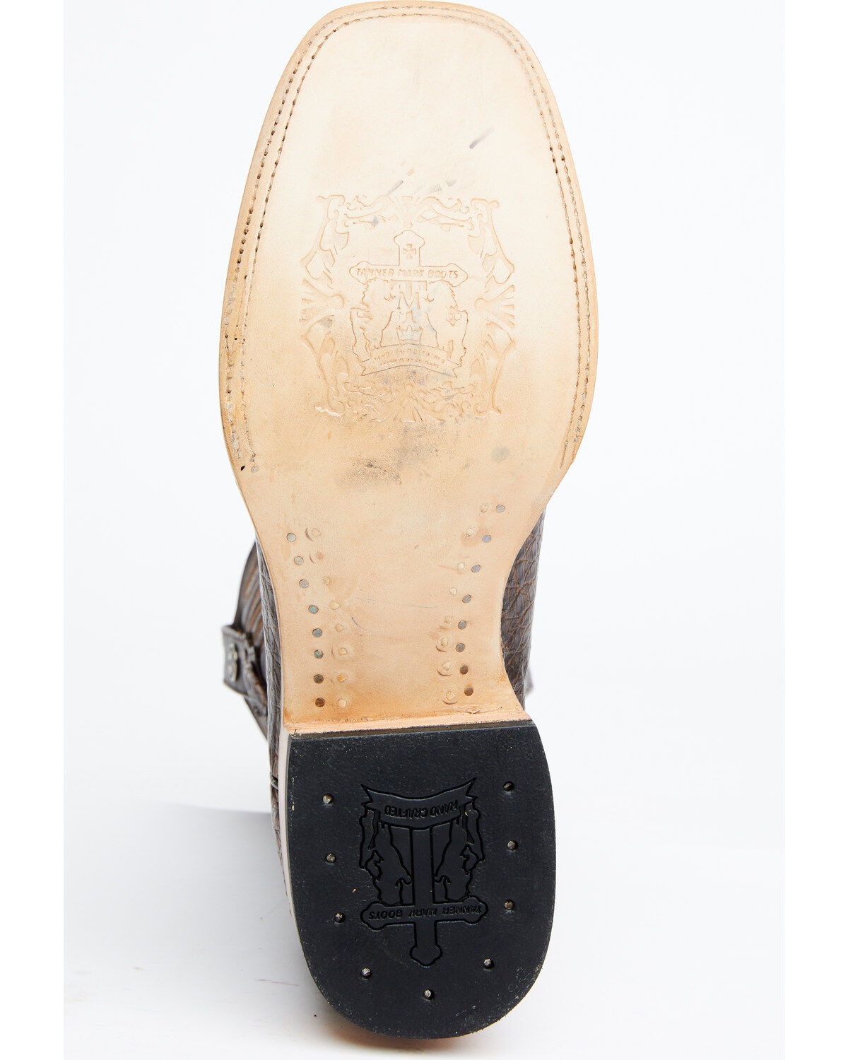 Tanner Mark Men's Shawnee Exotic Caiman Belly Western Boots - Broad Square Toe