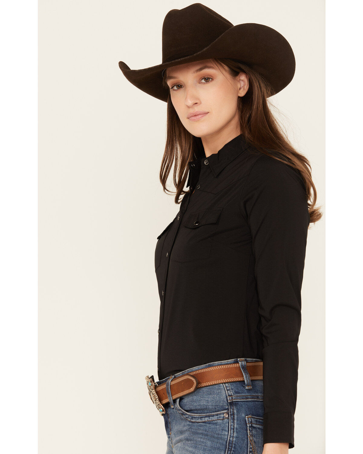 Shyanne Women's Long Sleeve Snap Vented Riding Shirt