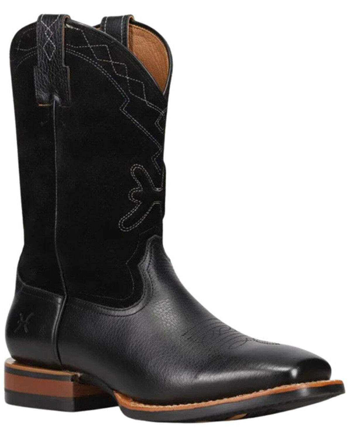 Frye Men's Hauser Logo Stitch Western Boots - Broad Square Toe