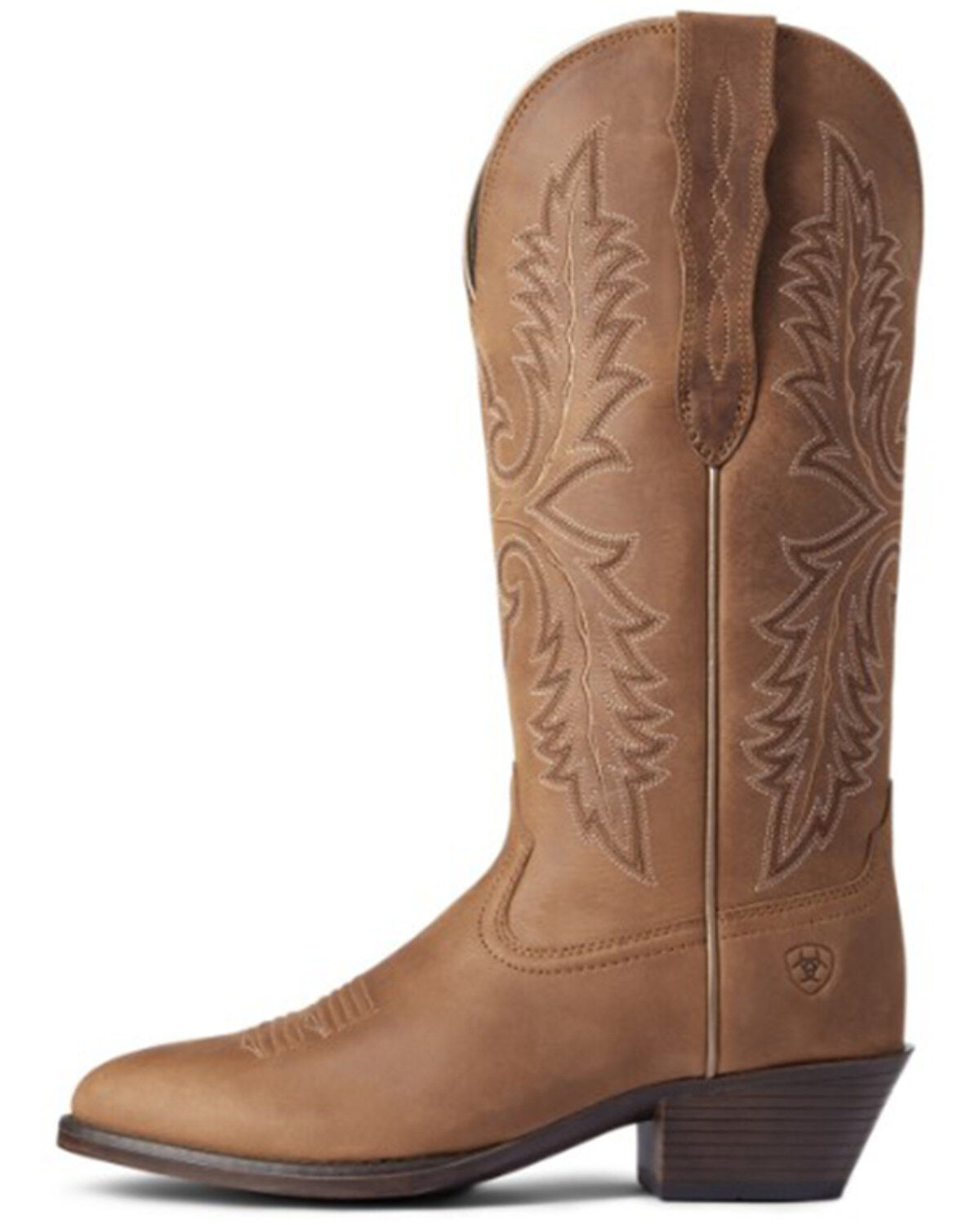 Ariat Women's Tan Bomber Heritage Elastic Cuff Lightweight Full-Grain Western Performance Boots - Round Toe
