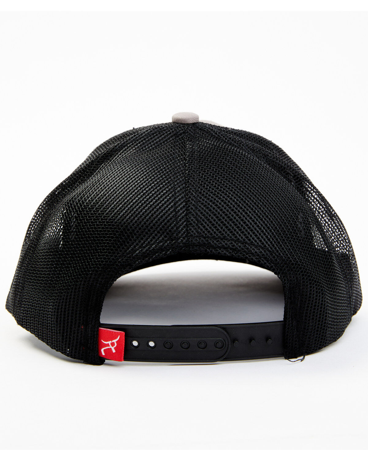 RopeSmart Men's Gray Steerhead Logo Mesh-Back Ball Cap