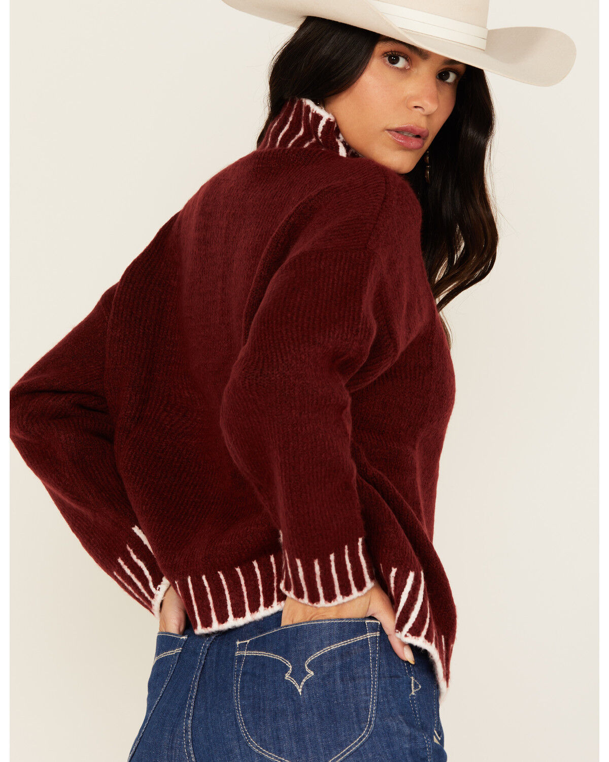 Revel Women's Whip Stitch Turtleneck Sweater