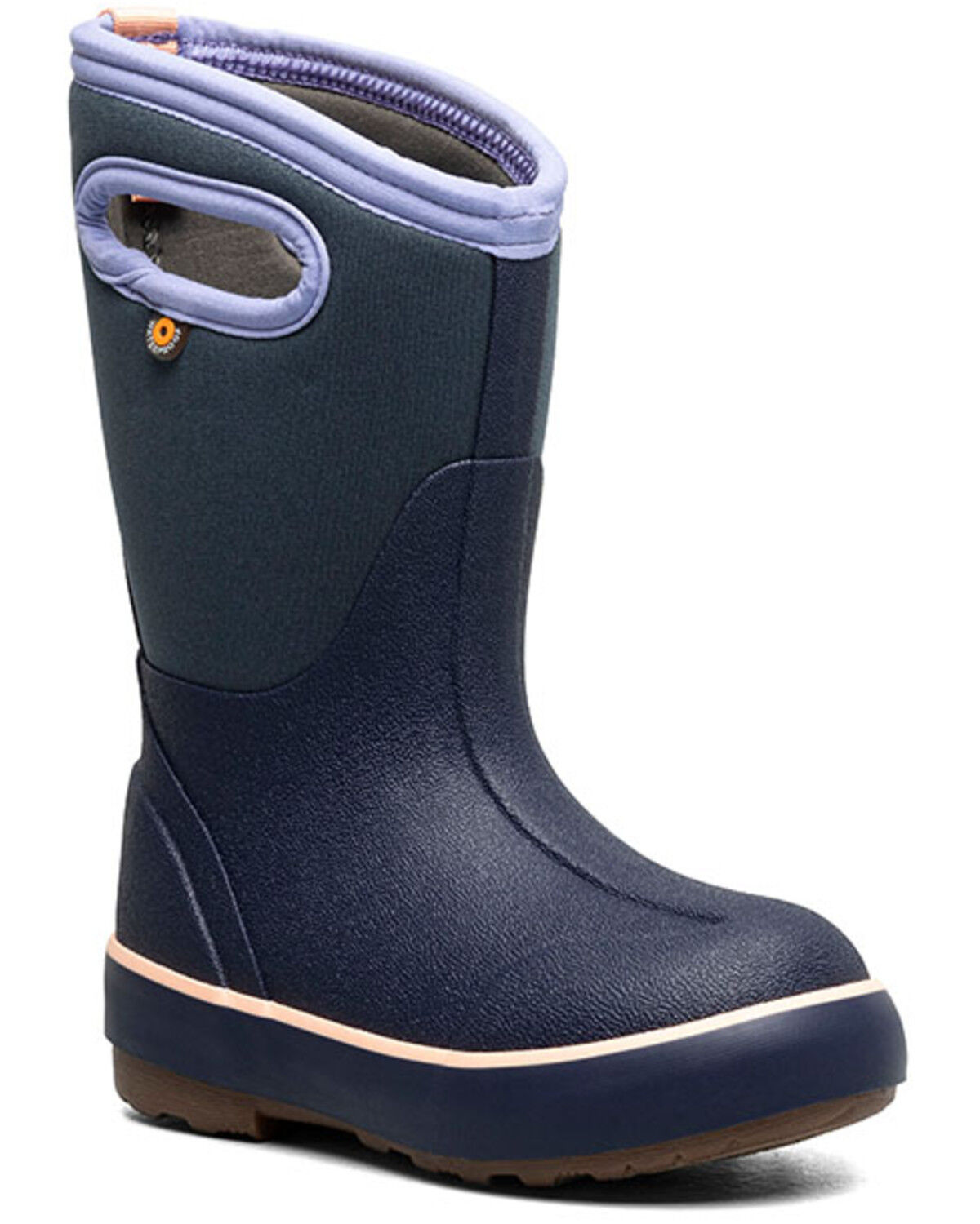 Bogs Girls' Classic II Solid Waterproof Boots - Round Toe