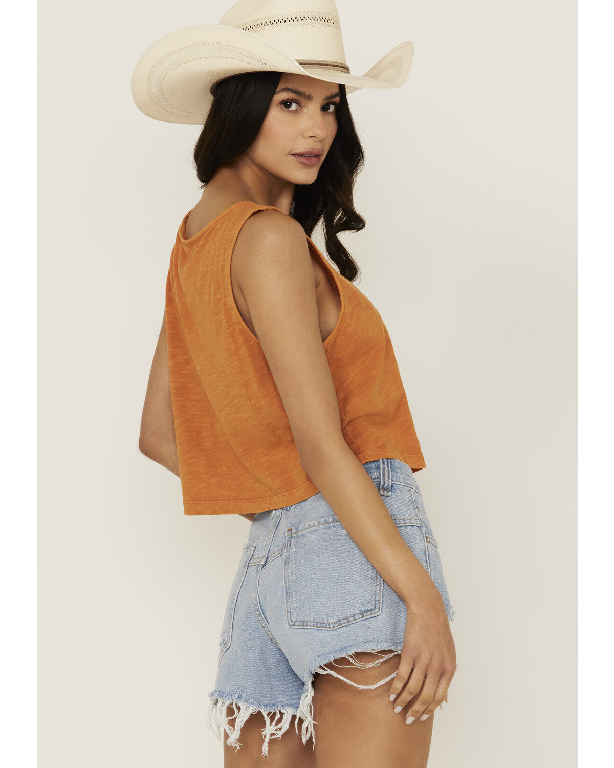 Cleo + Wolf Women's Brighton Cropped Pintuck Tank