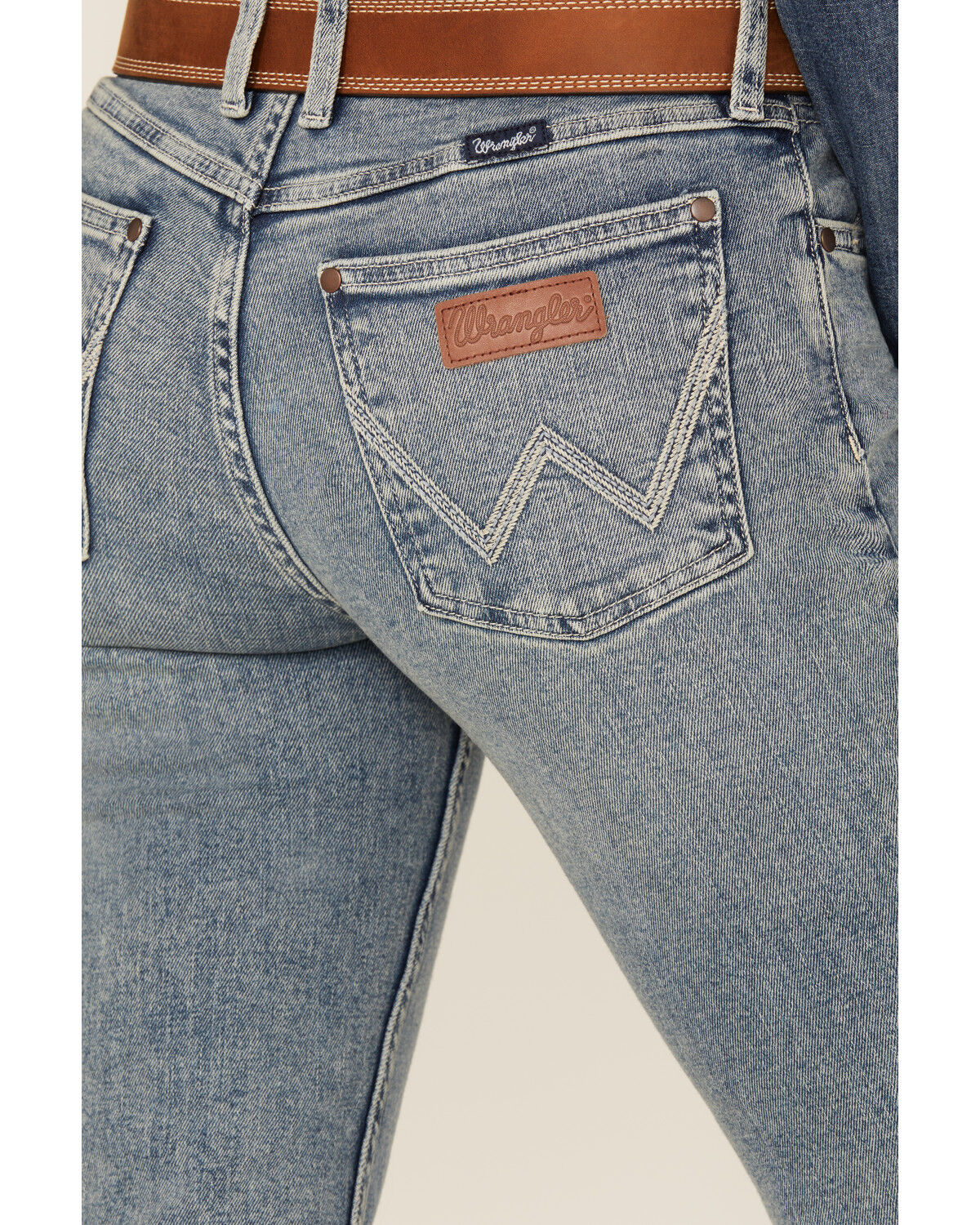 Wrangler Retro Women's Alaina Light Wash Mid Rise Bootcut Stretch Denim Jeans