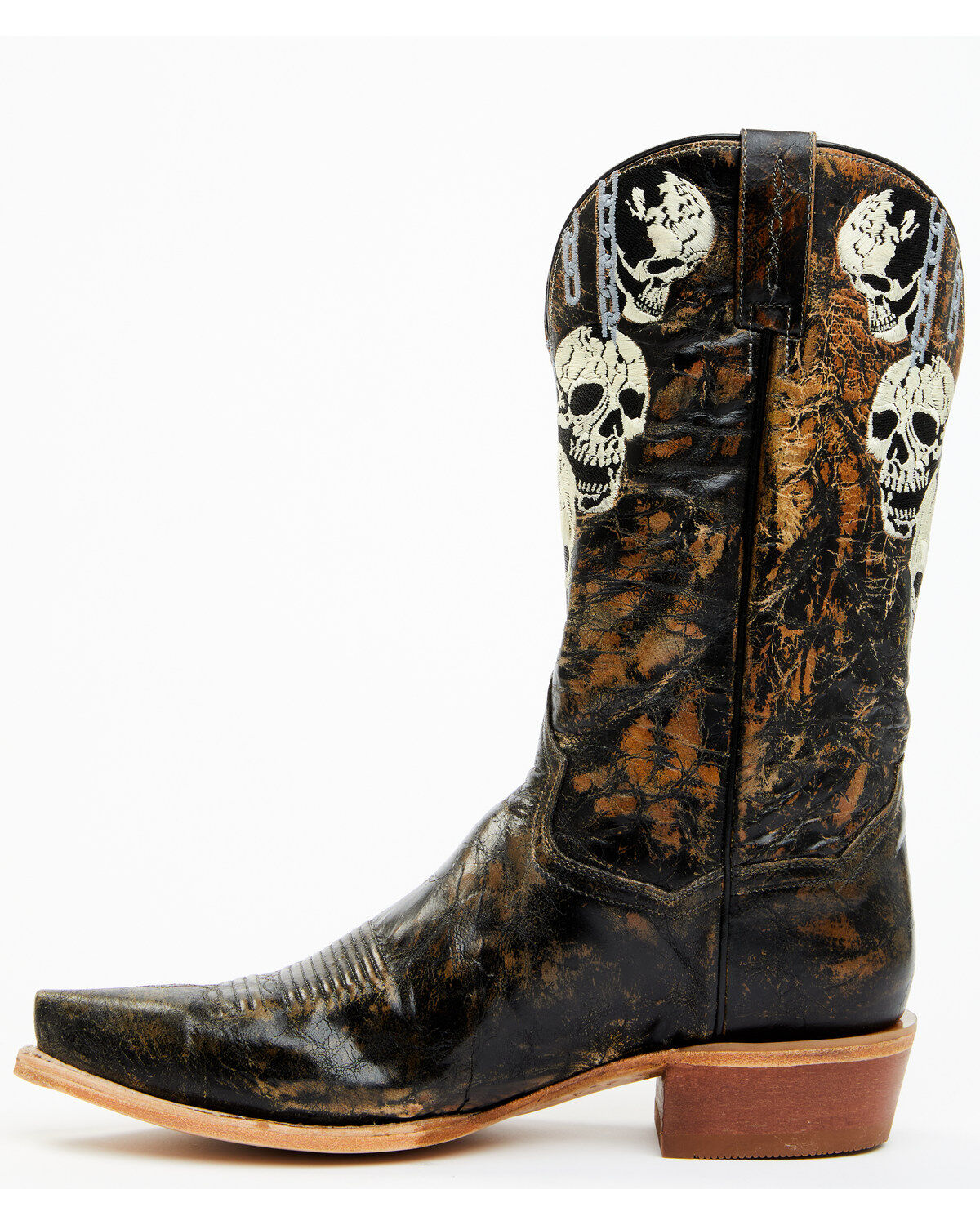 Dan Post Men's 13" Skull Face Tall Western Boot - Snip Toe