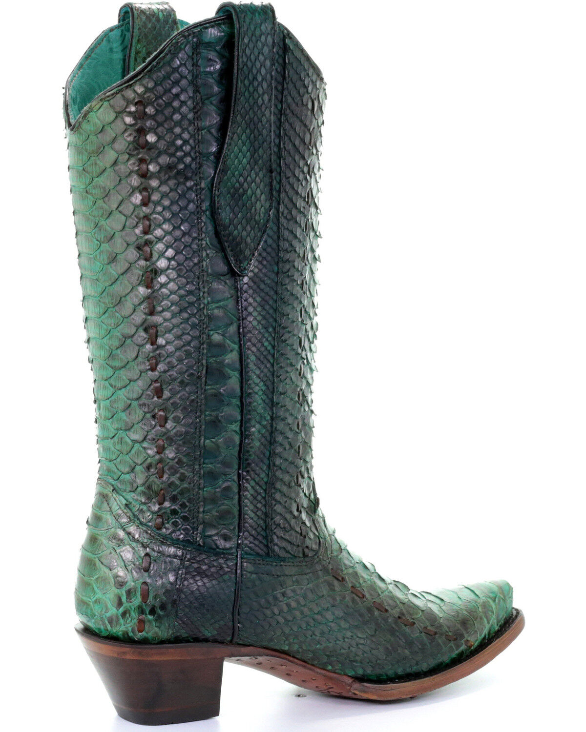 Corral Women's Full Python Woven Western Boots - Snip Toe