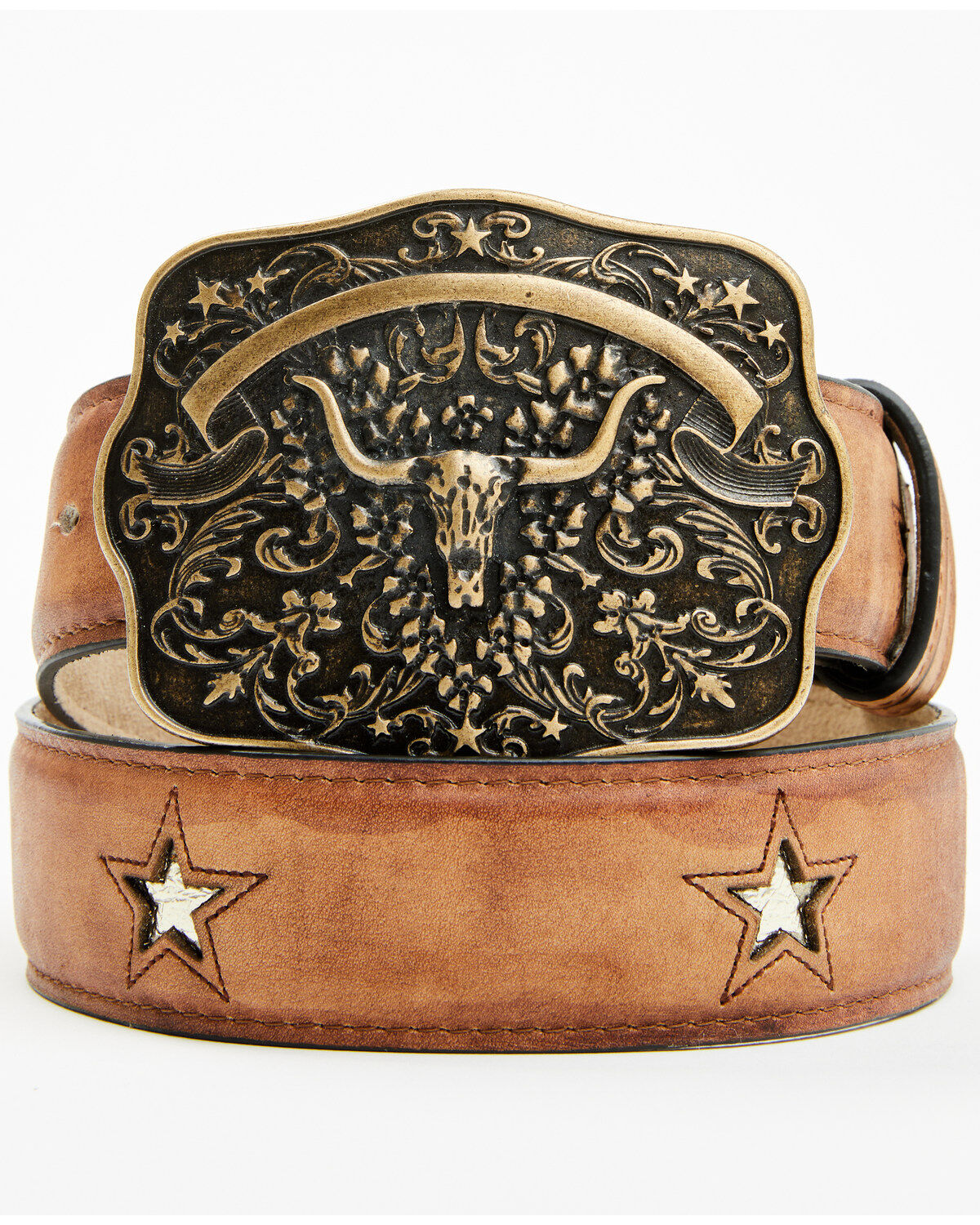 Idyllwind Women's Cordero Longhorn Buckle And Star Cutout Belt