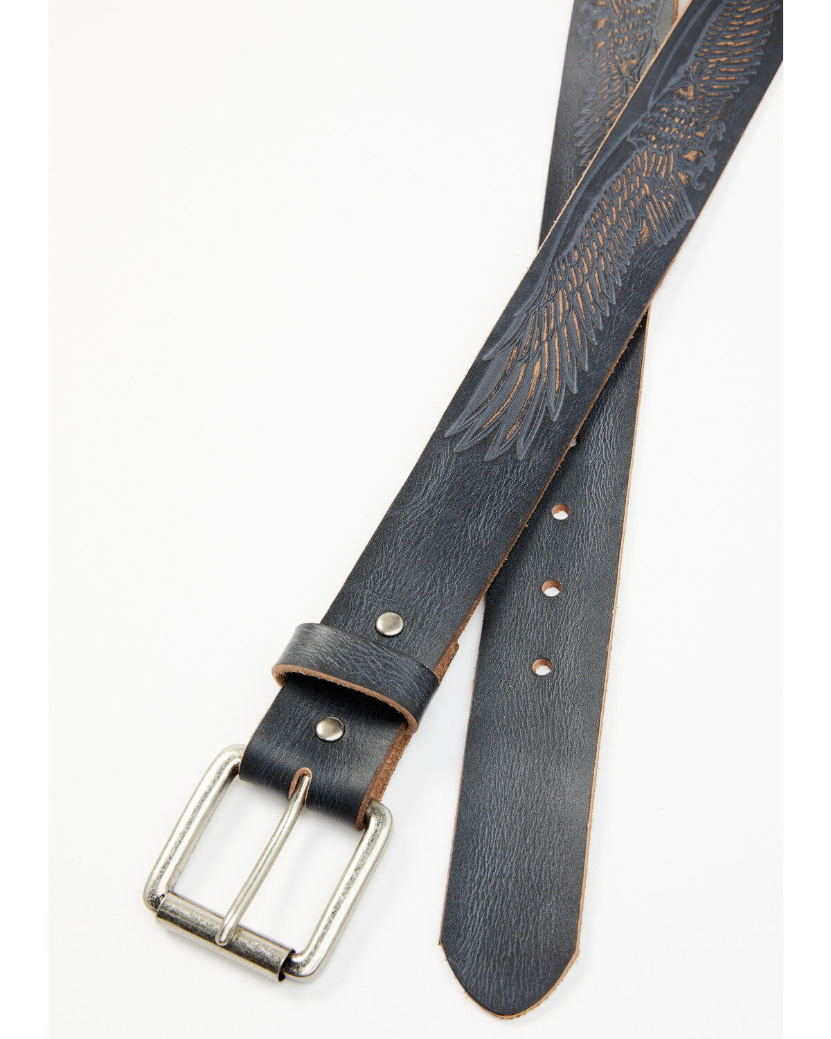 Brothers and Sons Men's Tooled Flying Eagle Belt