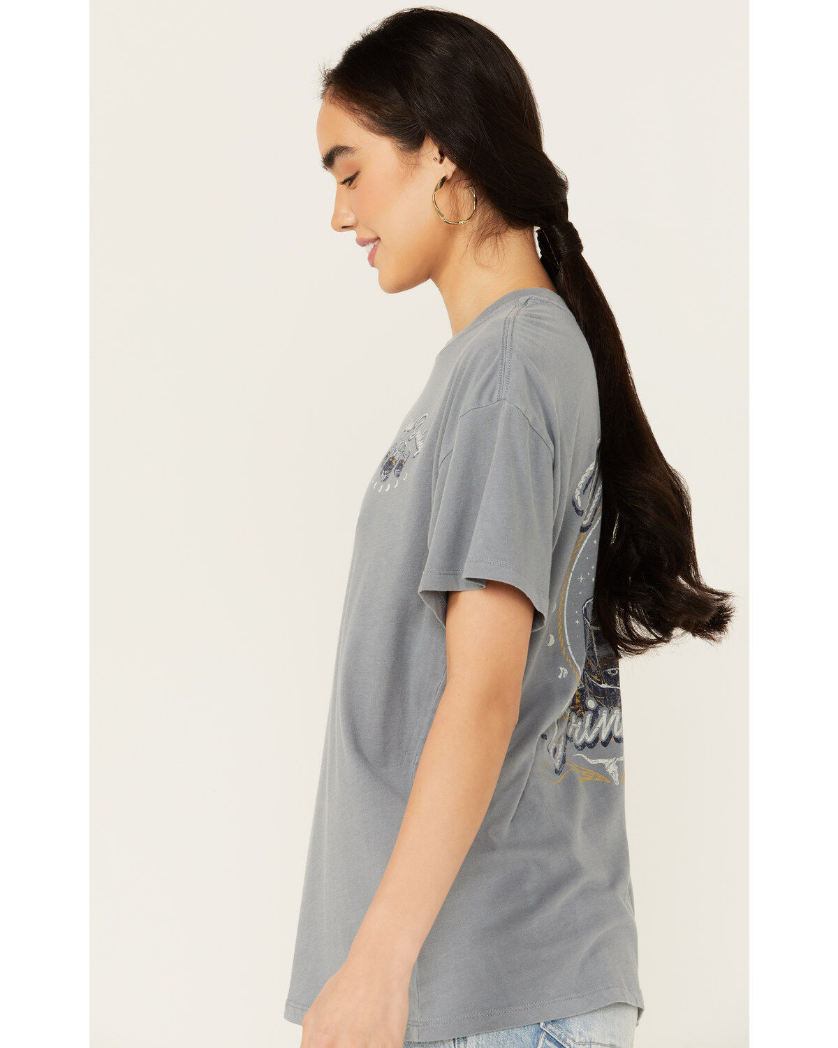 Cleo + Wolf Women's Wishful Drinking Oversized Short Sleeve Graphic Tee