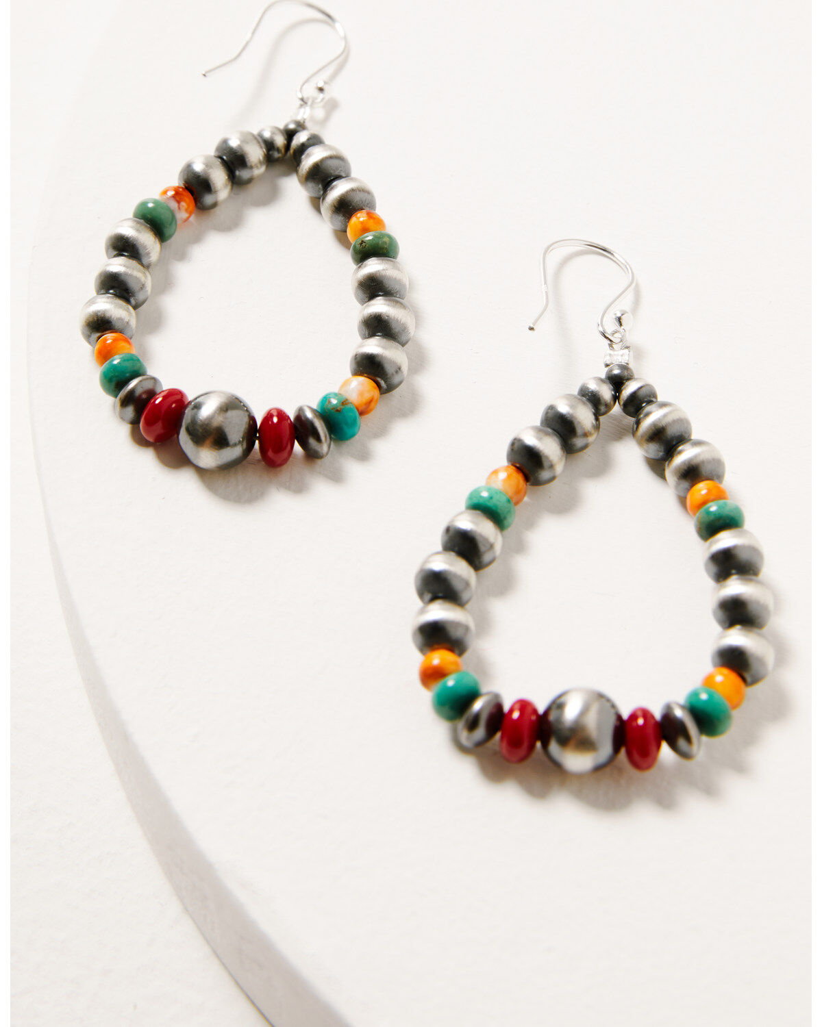 Paige Wallace Women's Navajo Pearl Loop Earring