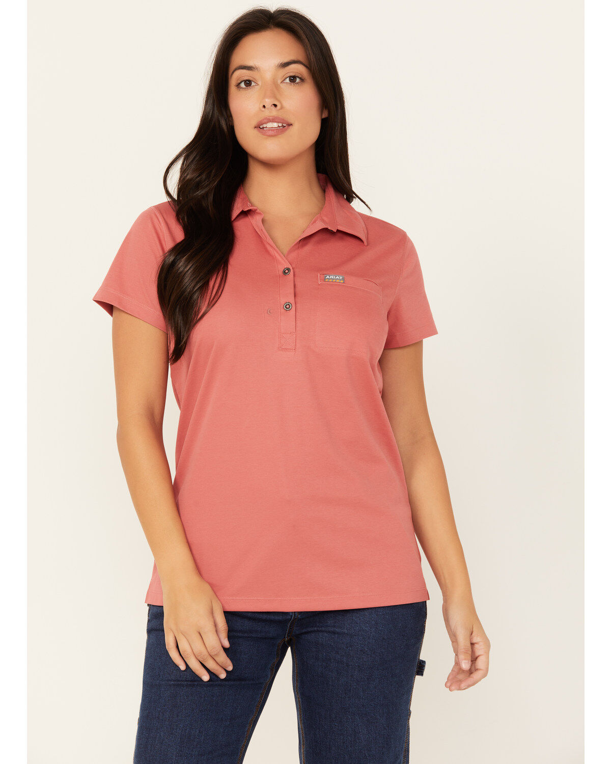 Ariat Women's Rebar Foreman Short Sleeve Polo Shirt