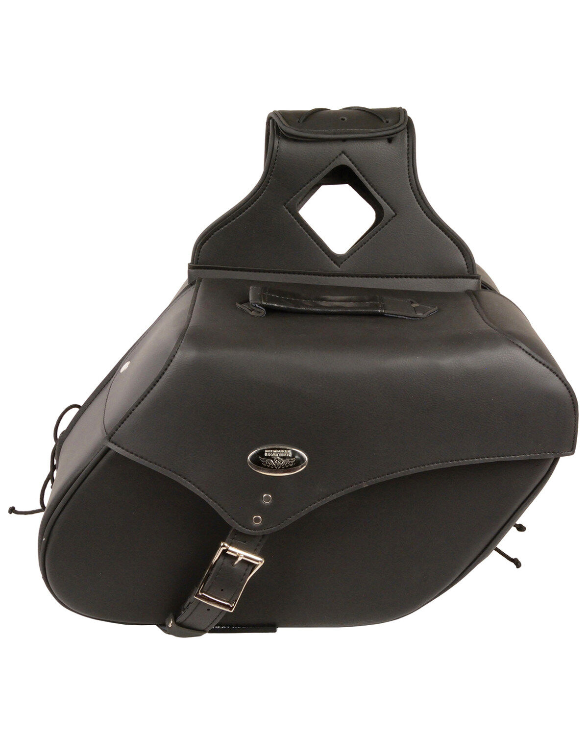 Milwaukee Leather Large Zip-Off Single Strap Throw Over Saddle Bag