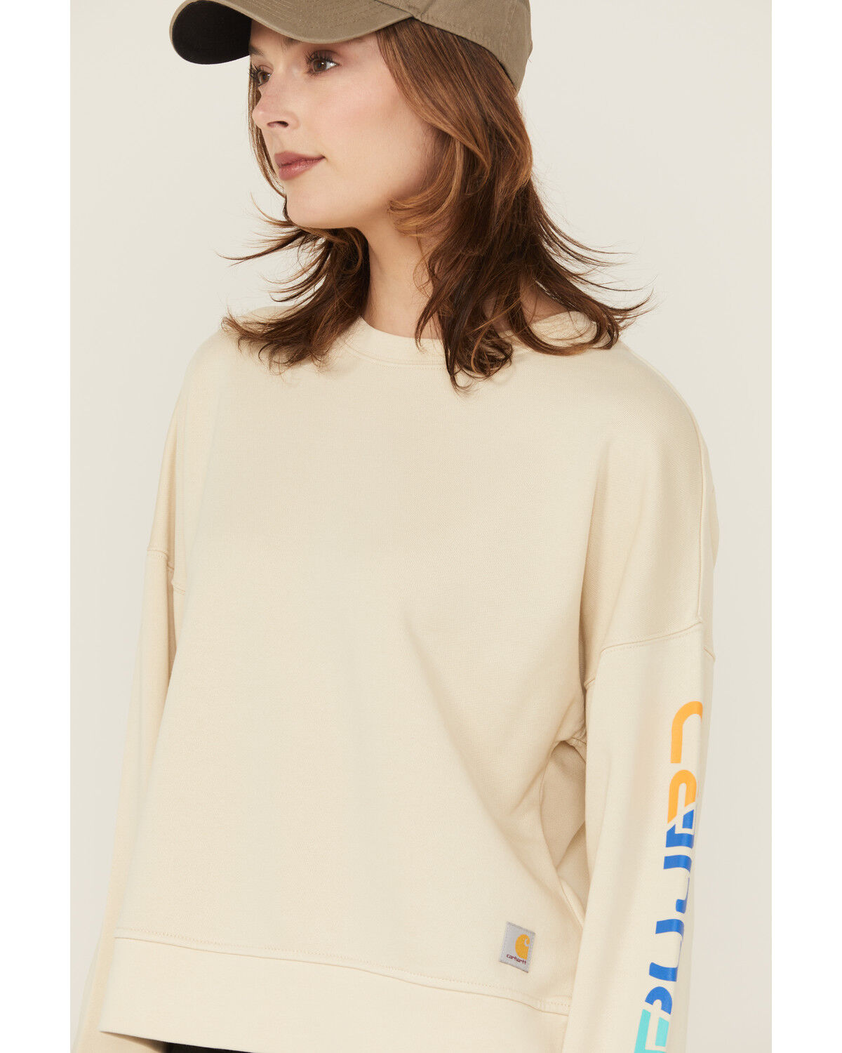 Carhartt Women's TENCEL® Fiber Series Loose Fit Long Sleeve Graphic Sweatshirt