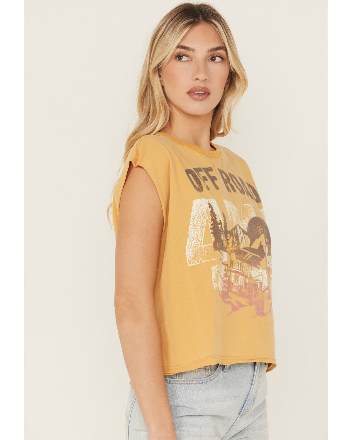 Cleo + Wolf Women's Drop Shoulder Graphic Tank Top