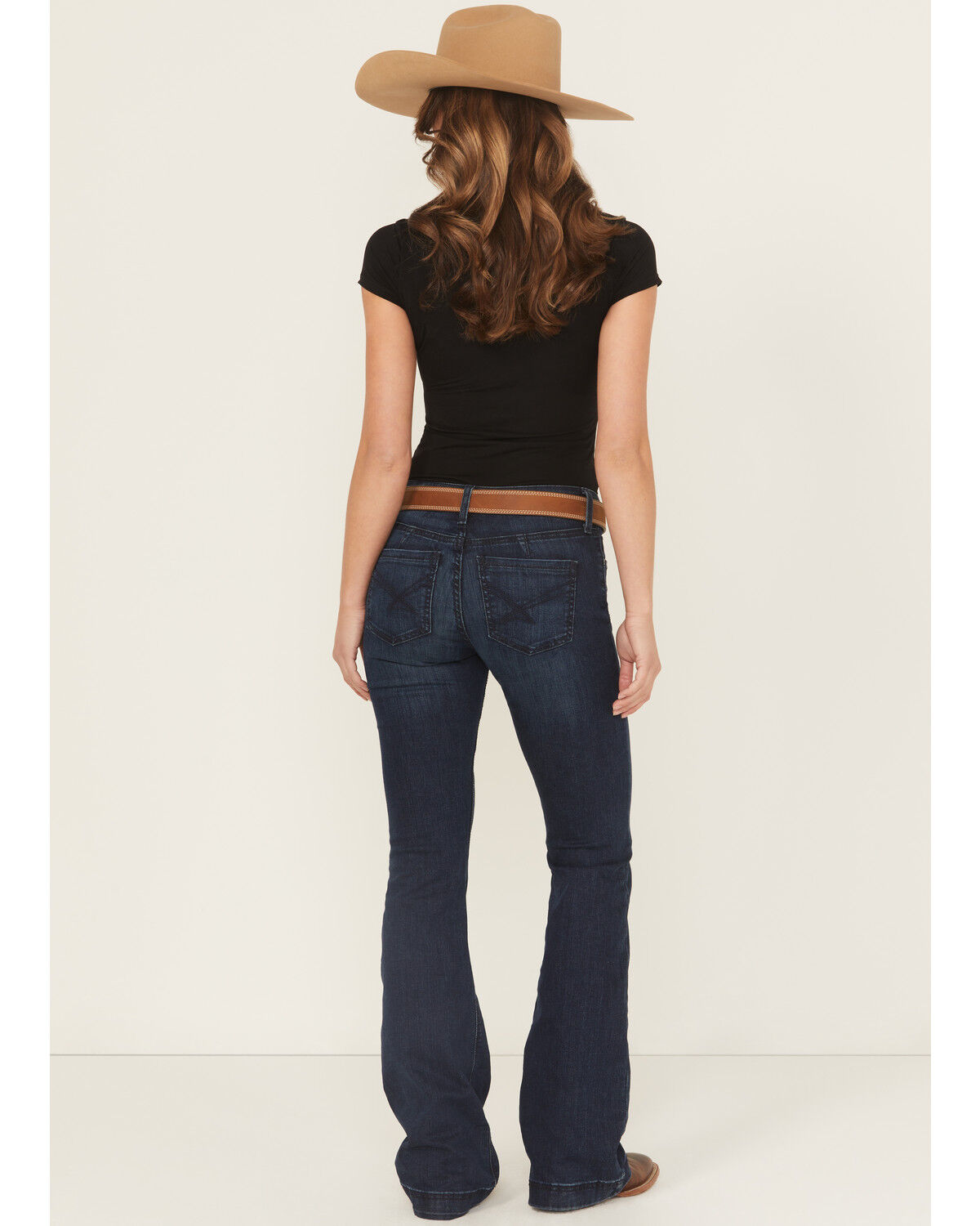 Cinch Women's Lynden Dark Wash Trouser Slim Fit Stretch Denim Jeans