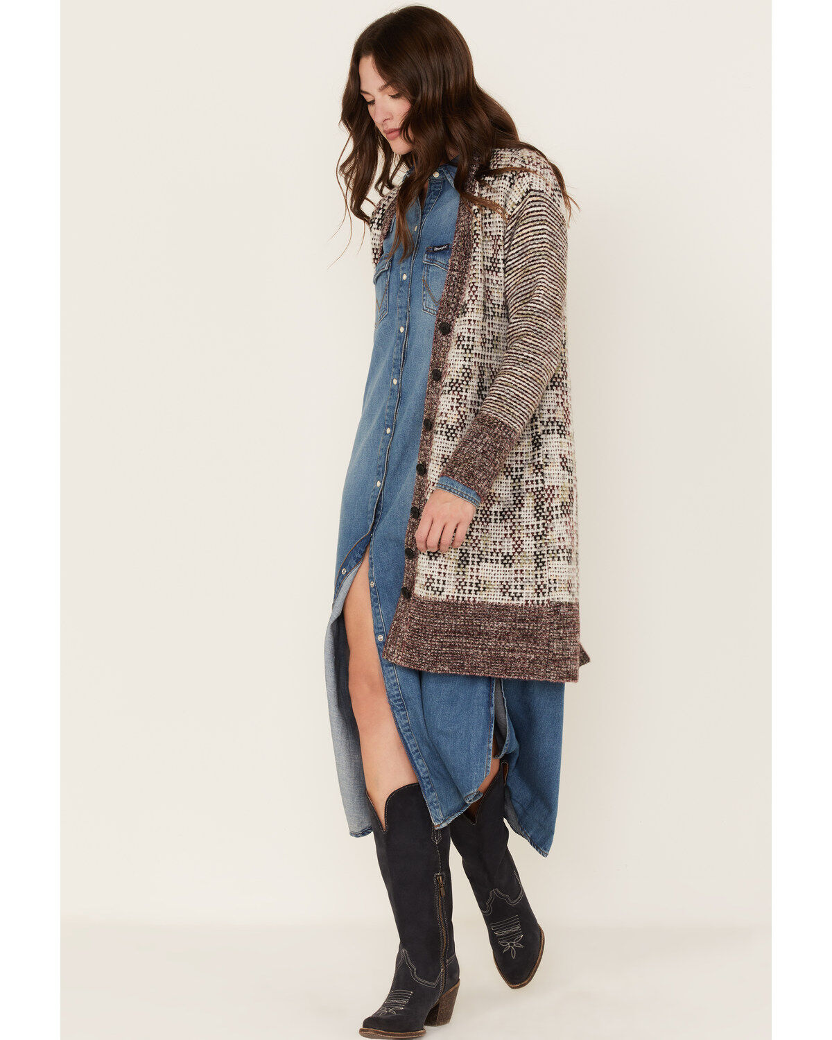 Cleo + Wolf Women's Knit Midi Cardigan