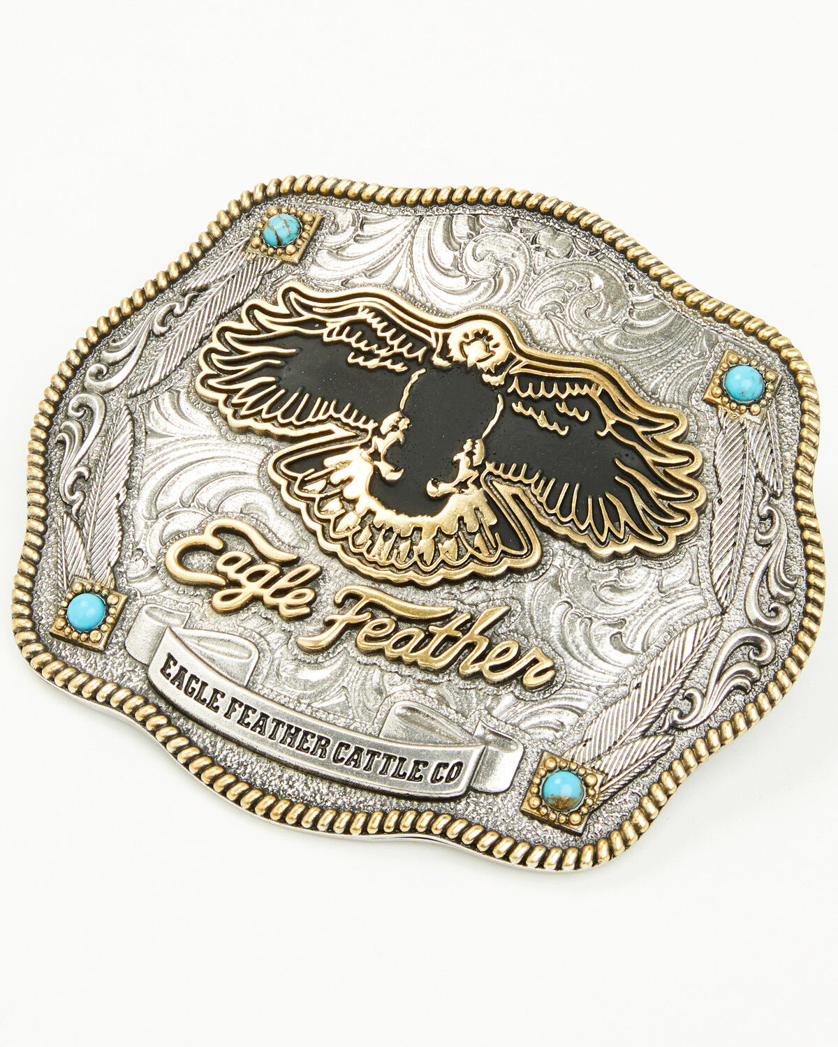 Montana Silversmiths X Ian Munsick Eagle Feather Belt Buckle