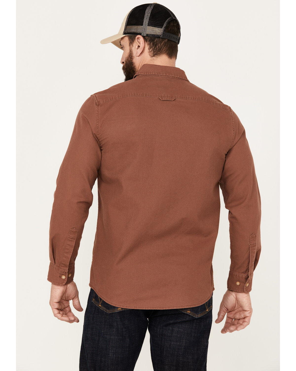 Pendleton Men's Beach Shack Solid Long Sleeve Button-Down Western Shirt