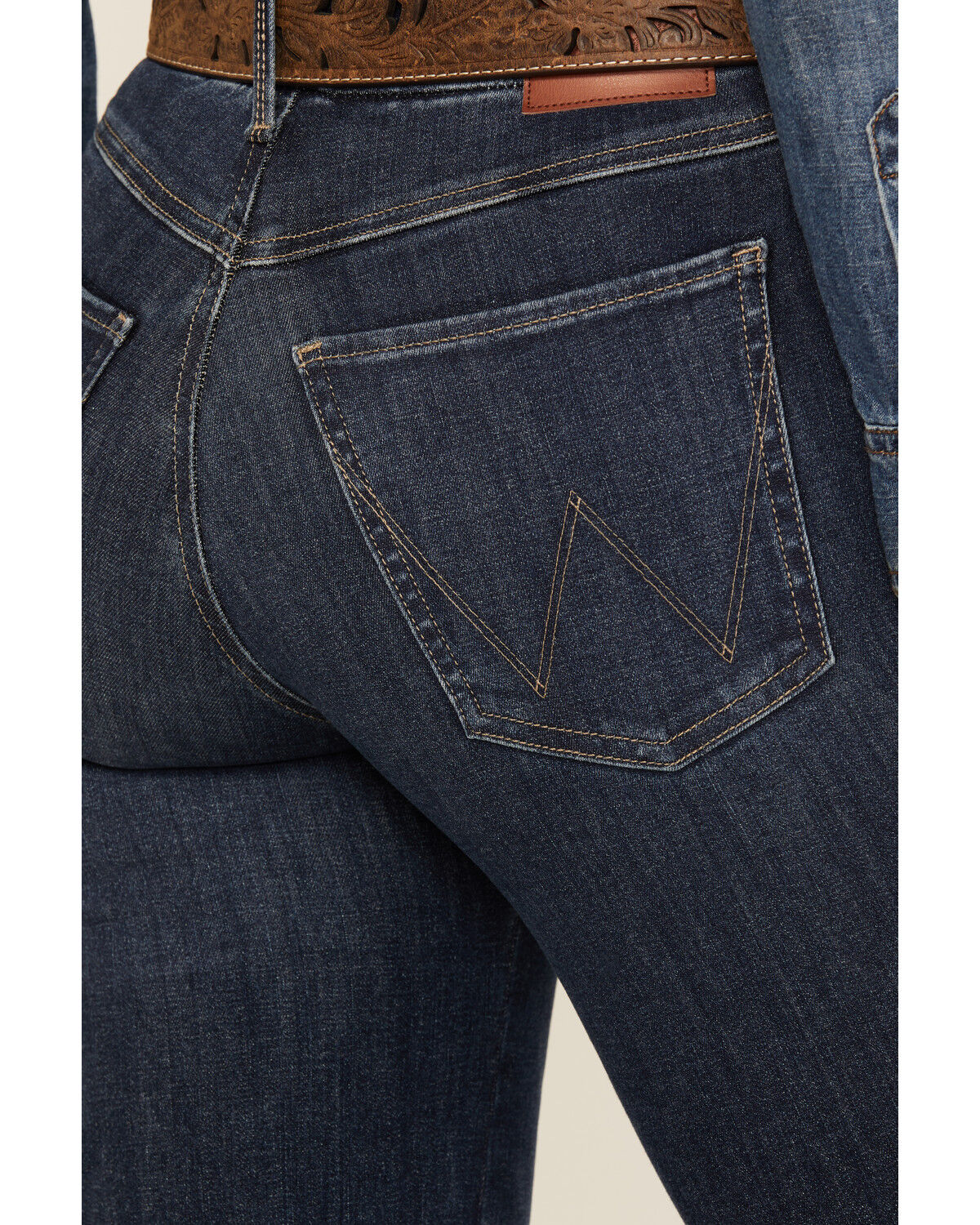 Wrangler Women's Lacey Dark Wash High Rise Bootcut Stretch Denim Jeans