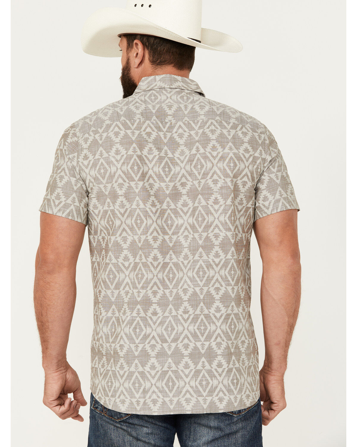 Pendleton Men's Deacon Printed Short Sleeve Button-Down Western Shirt