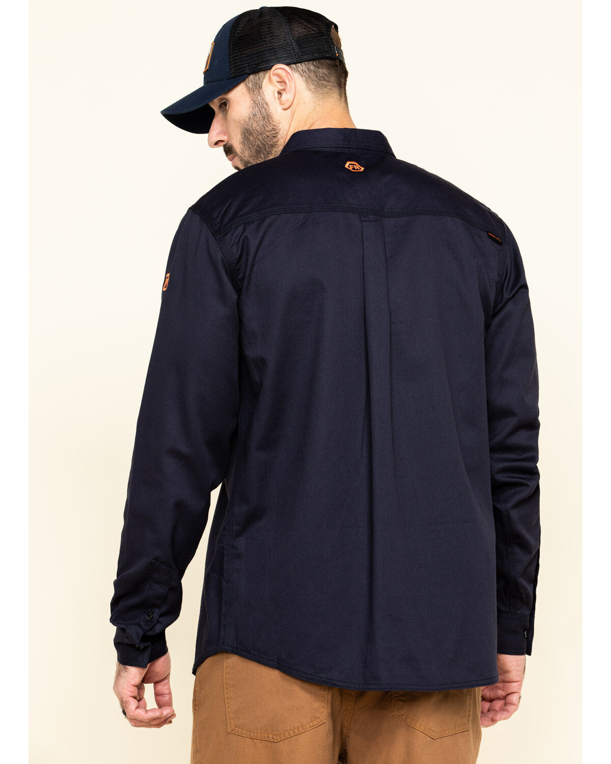 Hawx Men's FR Long Sleeve Button-Down Work Shirt - Big