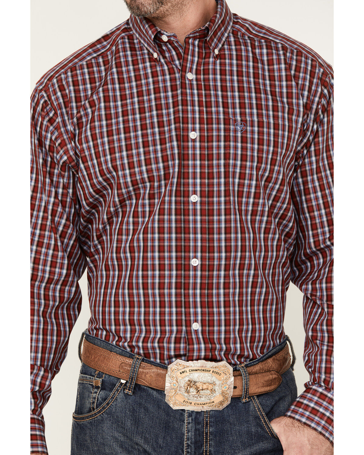 Ariat Men's Wrinkle Free Emilio Classic Fit Long Sleeve Button-Down Shirt