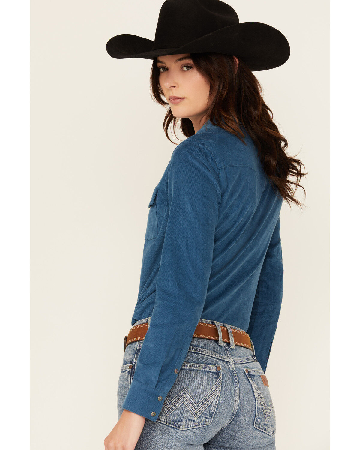 Shyanne Women's Wale Corduroy Long Sleeve Snap Western Shirt