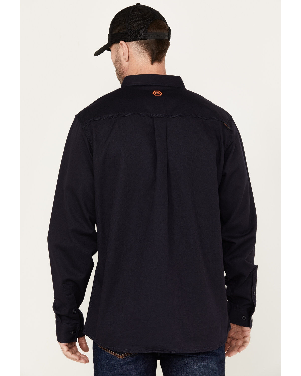 Hawx Men's FR Solid Long Sleeve Button-Down Woven Work Shirt - Big & Tall