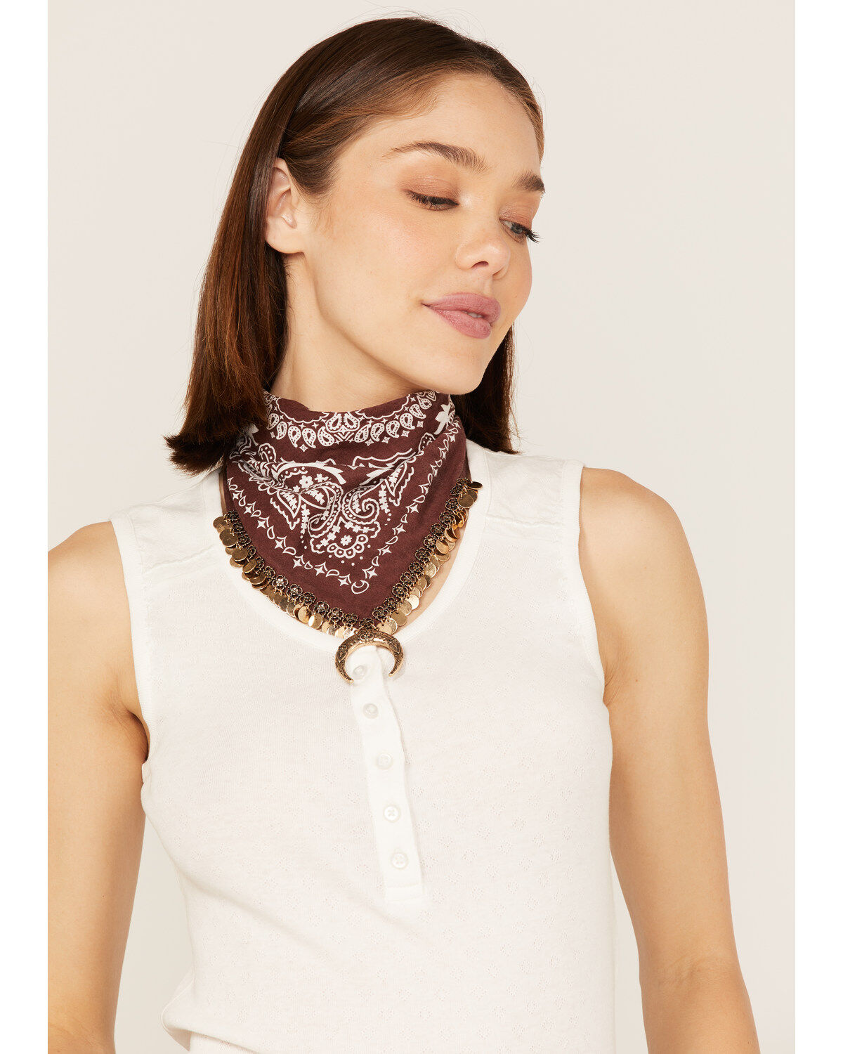 Idyllwind Women's Brandywine Bandana Chain Necklace