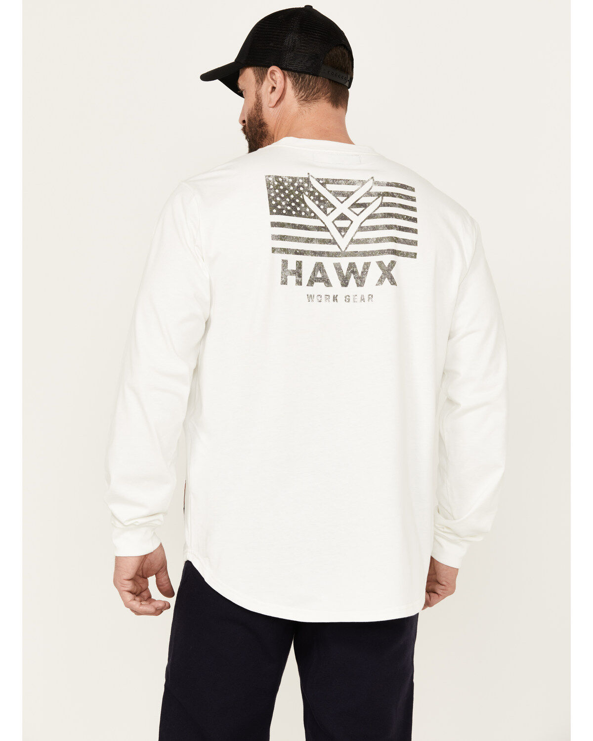 Hawx Men's FR Logo Long Sleeve Graphic T-Shirt