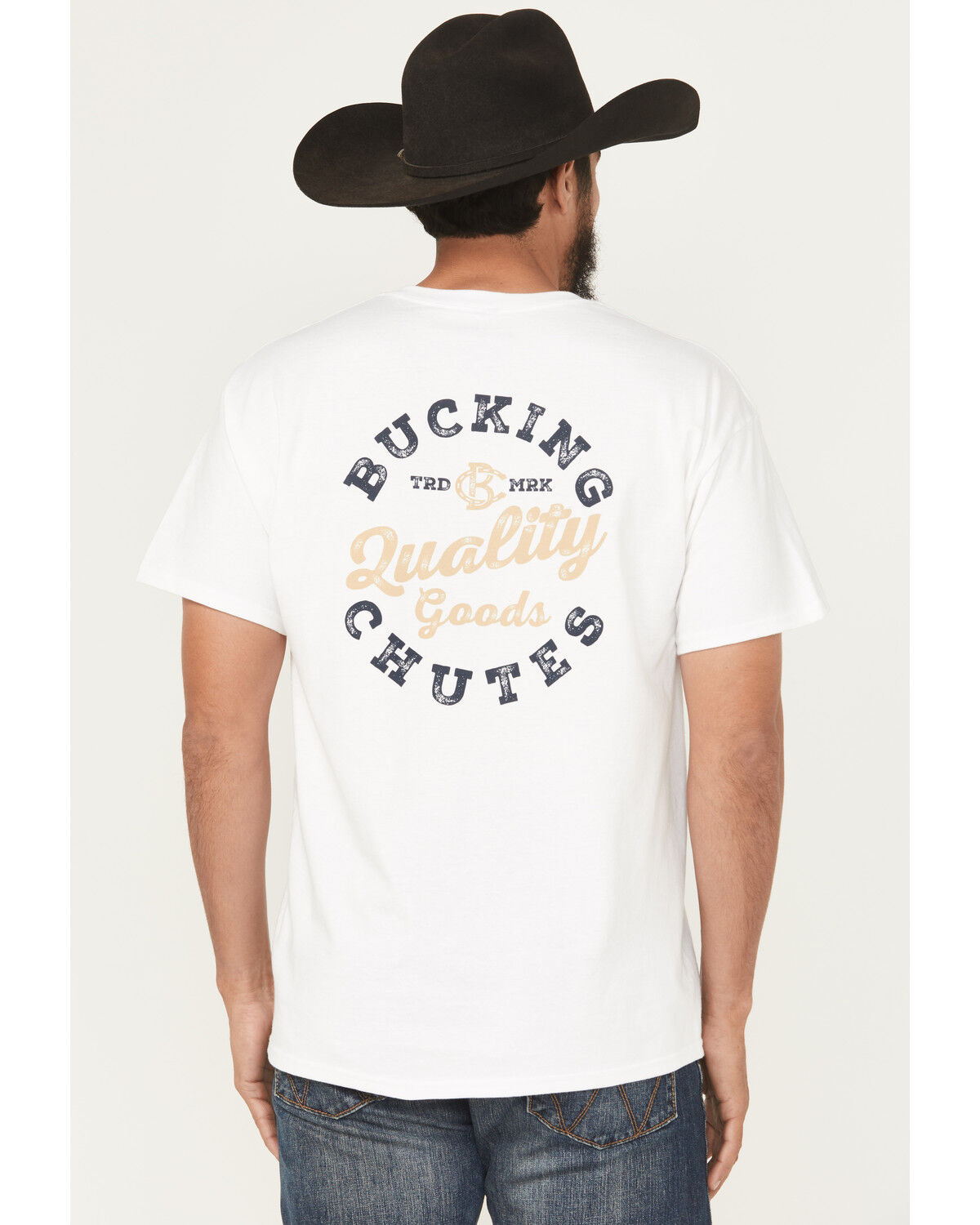 Bucking Chutes Men's Quality Short Sleeve Graphic T-Shirt