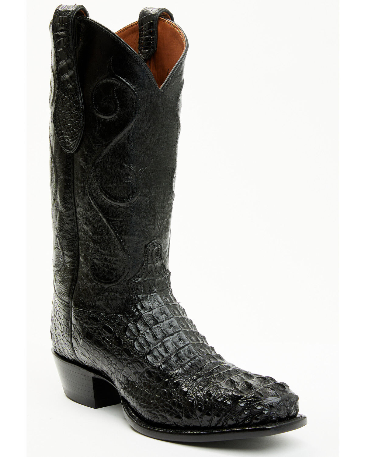 Tony Lama Men's Exotic Hornback Caiman Western Boots - Square Toe