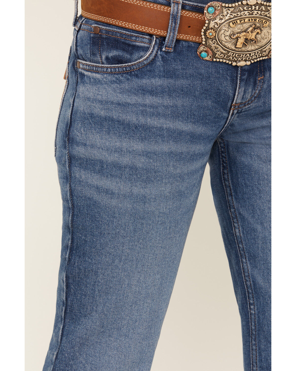 Wrangler Retro Women's Ella Medium Wash Low Rise Bootcut Stretch Denim Jeans