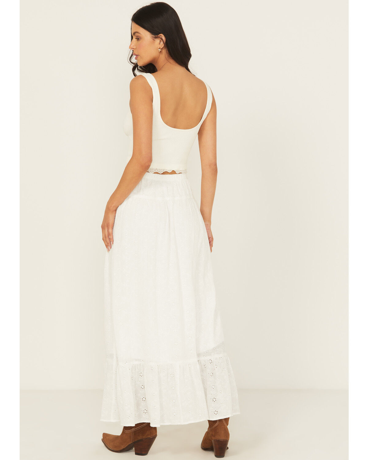 Shyanne Women's Eyelet Maxi Skirt