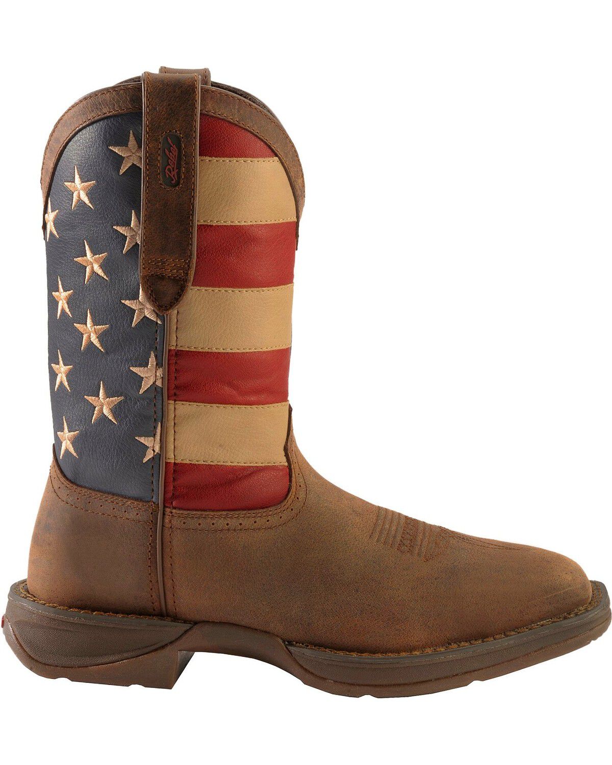 Rebel by Durango Men's Steel Toe American Flag Western Work Boots