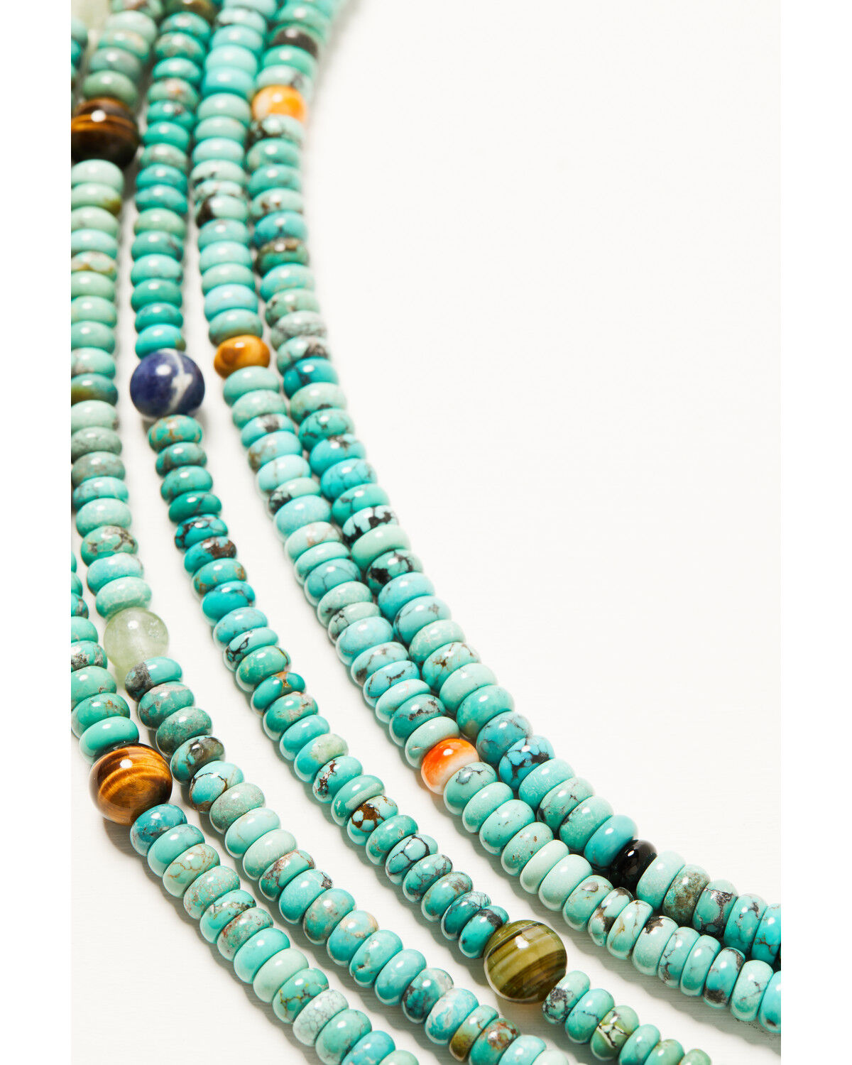 Paige Wallace Women's Spiny Oyster and Turquoise Rondelle Layered Necklace