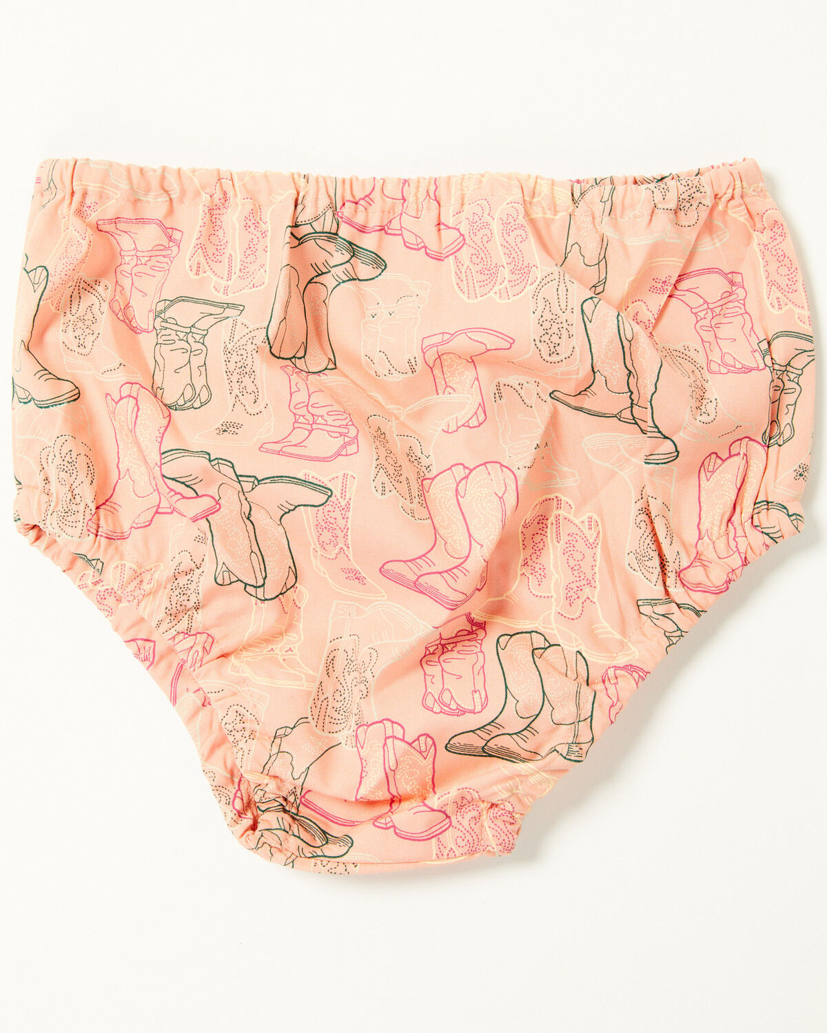 Wrangler Infant Girls' Printed Long Sleeve Snap Dress and Diaper Cover - 2 Piece