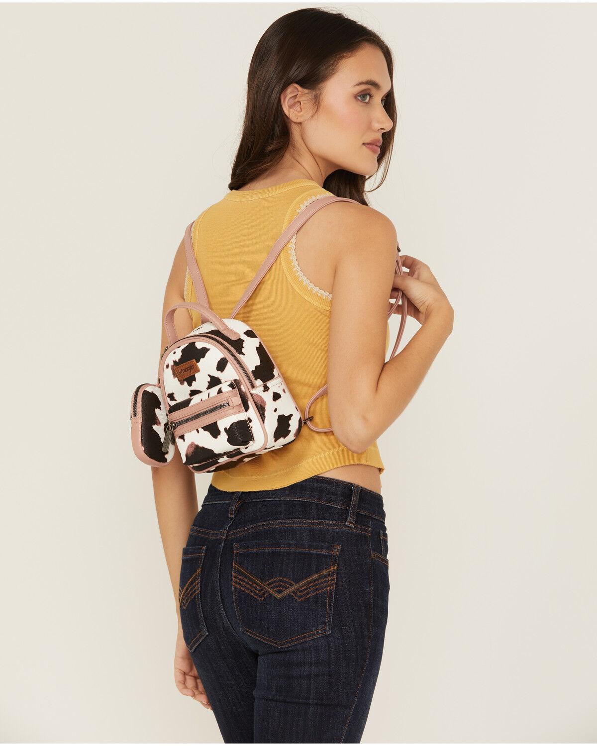Wrangler Women's Cow Print Mini Backpack