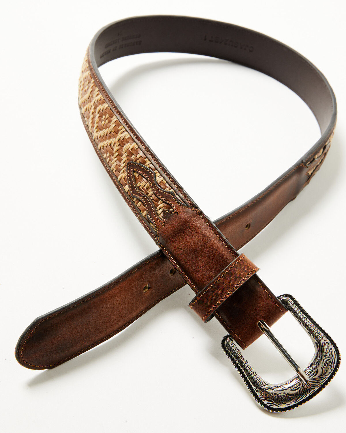 Cody James Men's Wilder Southwestern Woven Buckle Belt