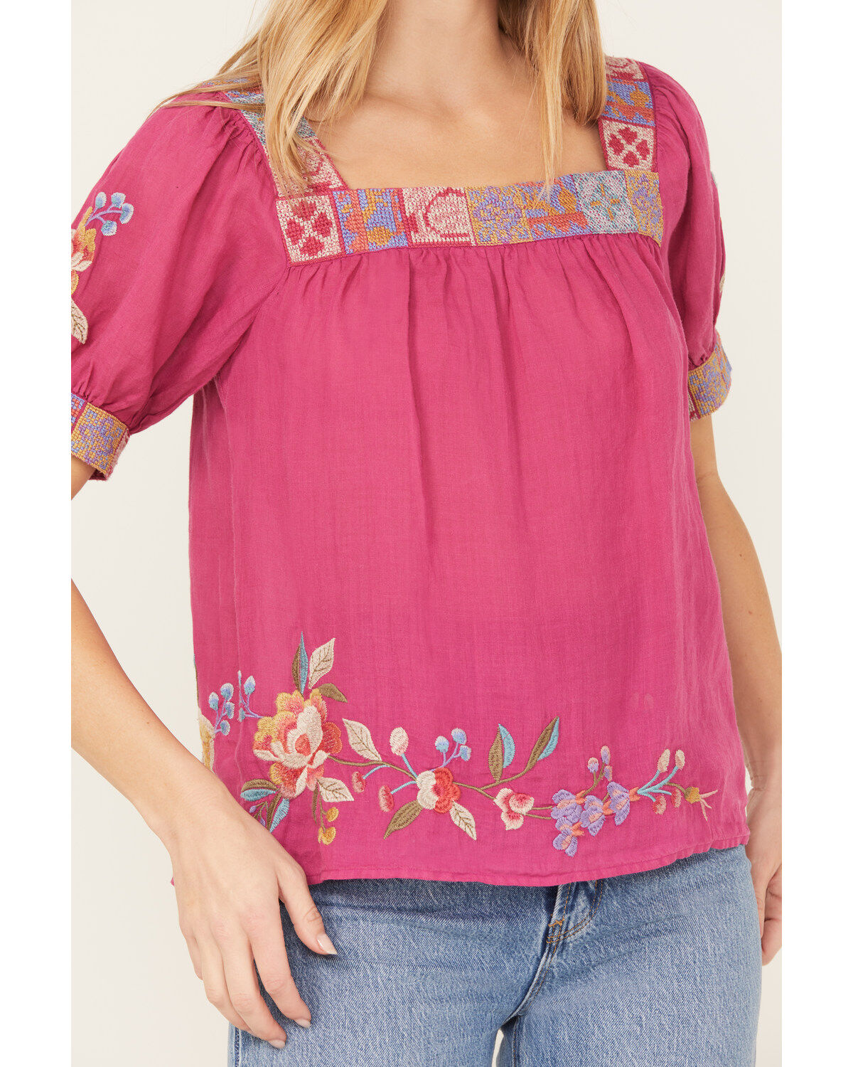 Johnny Was Women's Petunia Park Blouse
