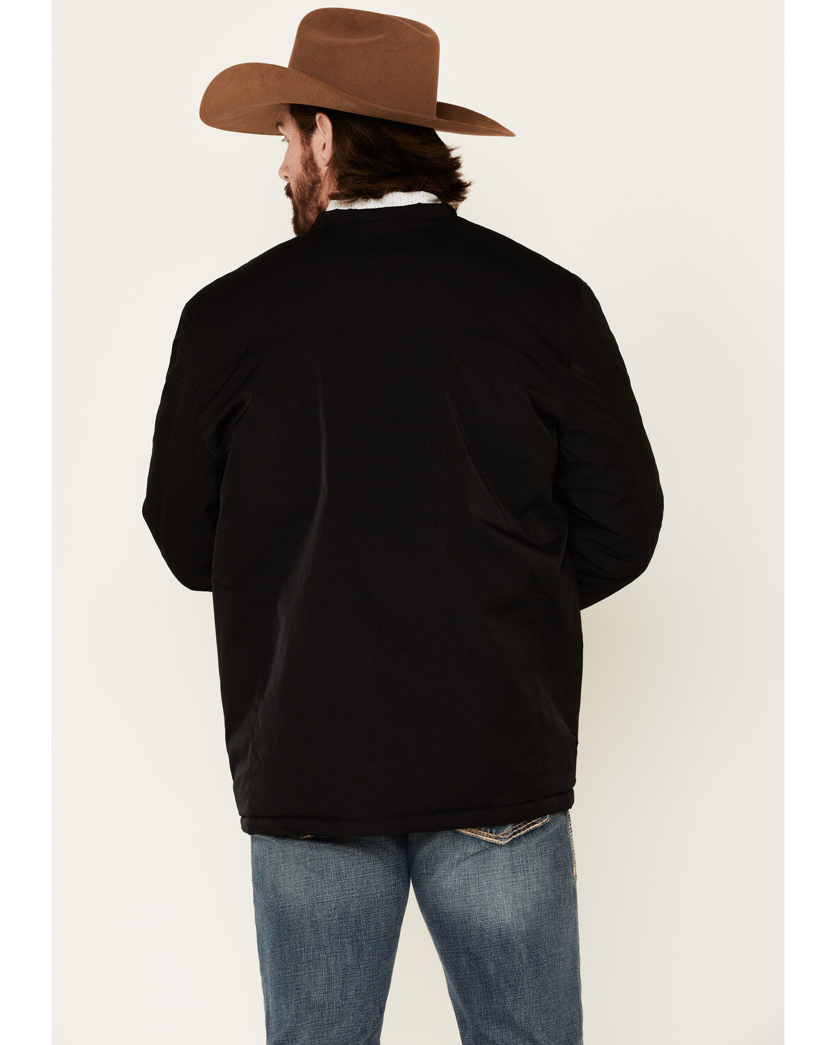 Cripple Creek Men's Black Nylon CC Barn Coat