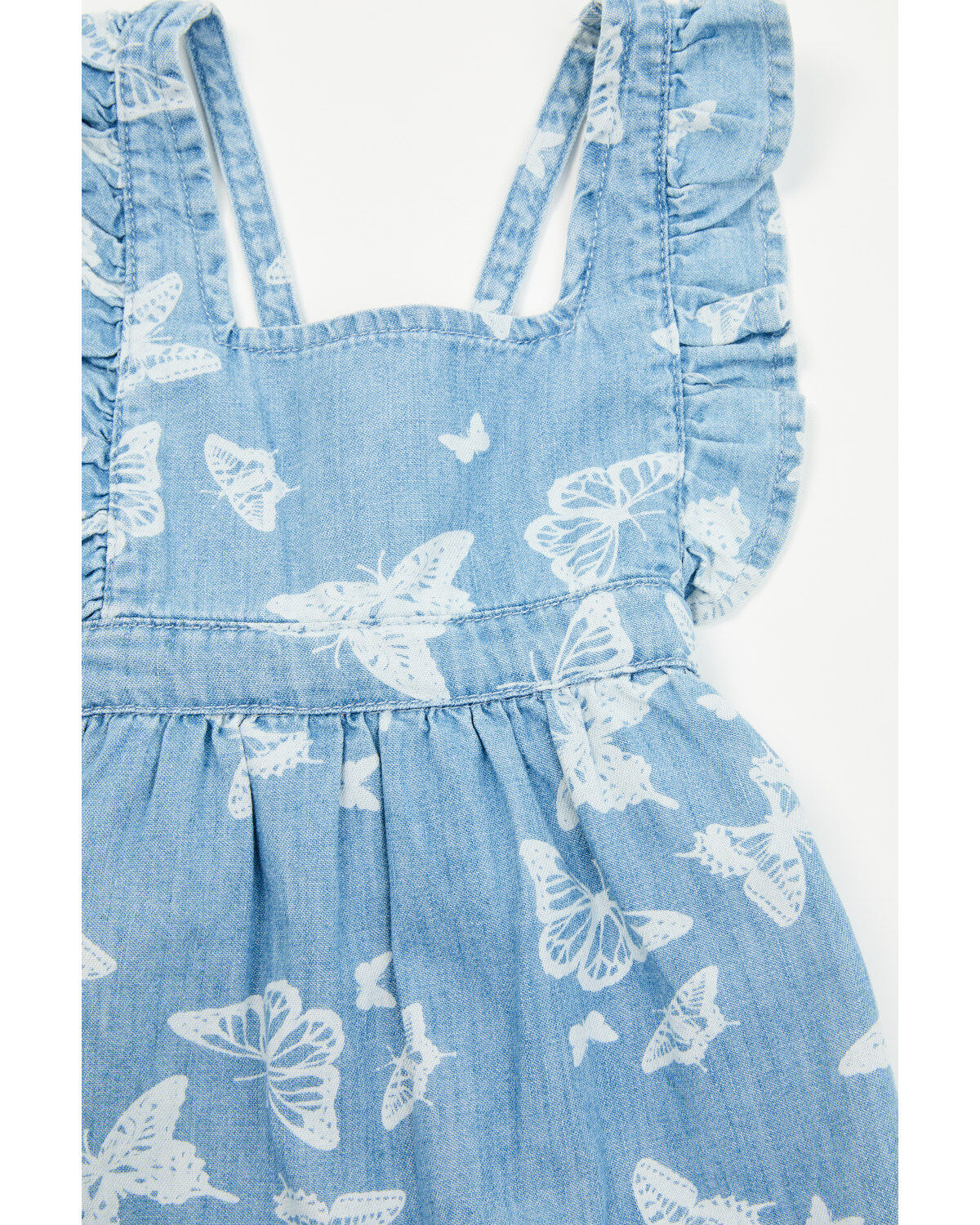 Wrangler Toddler Girls' Butterfly Print Denim Dress